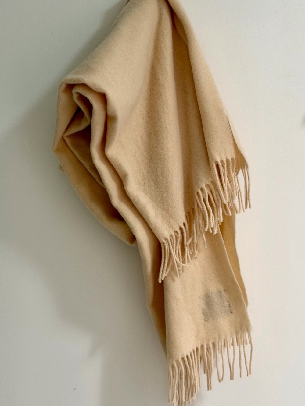 Lambswool Cashmere Crème Scarf
